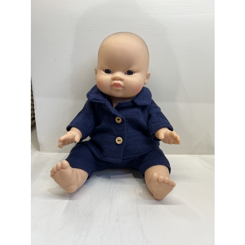 ChoO Pyjama pantalon et veste en gaze de coton Encre
