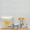 Coussin Influence Coeur Jaune Opjet