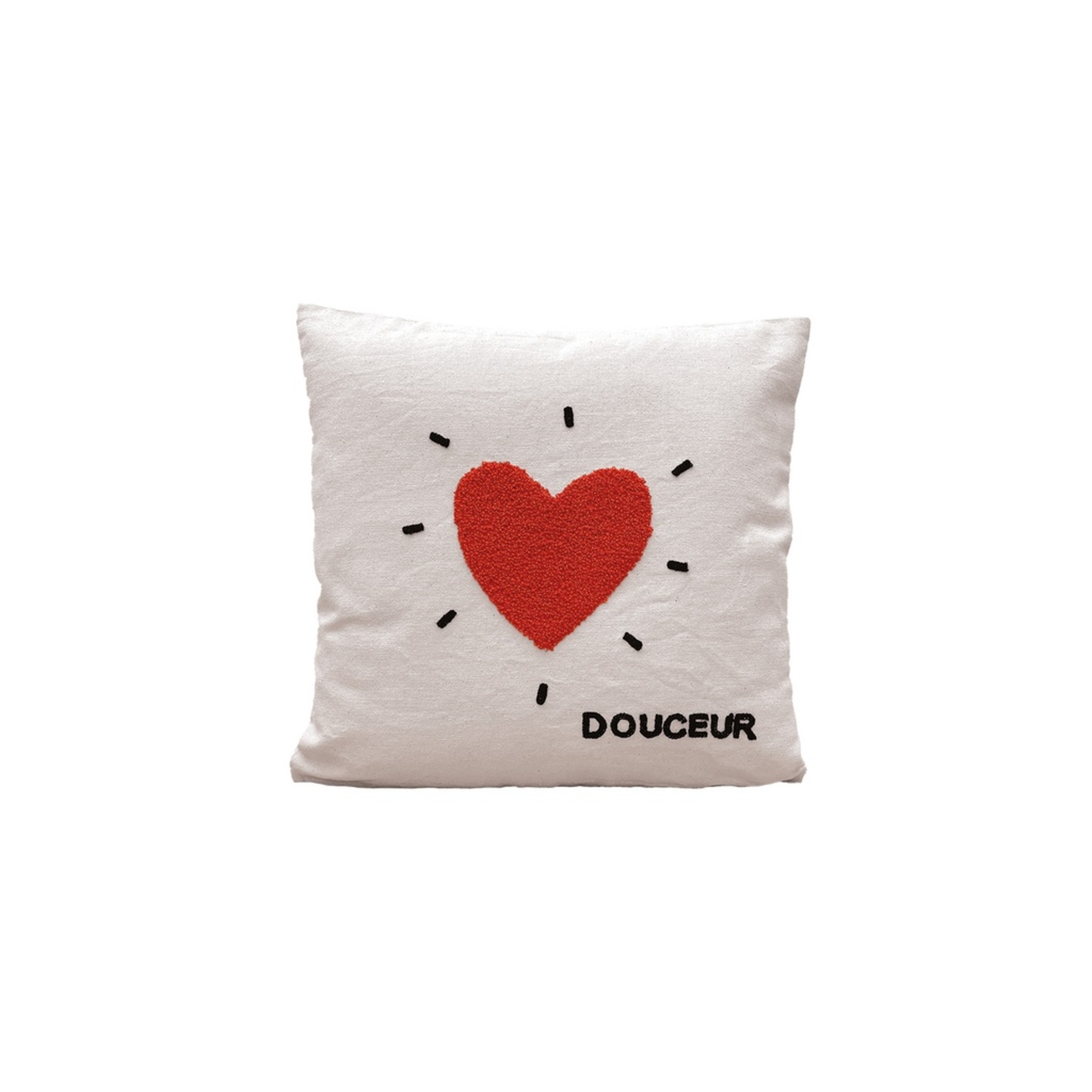 Coussin Influence Coeur Orange Opjet