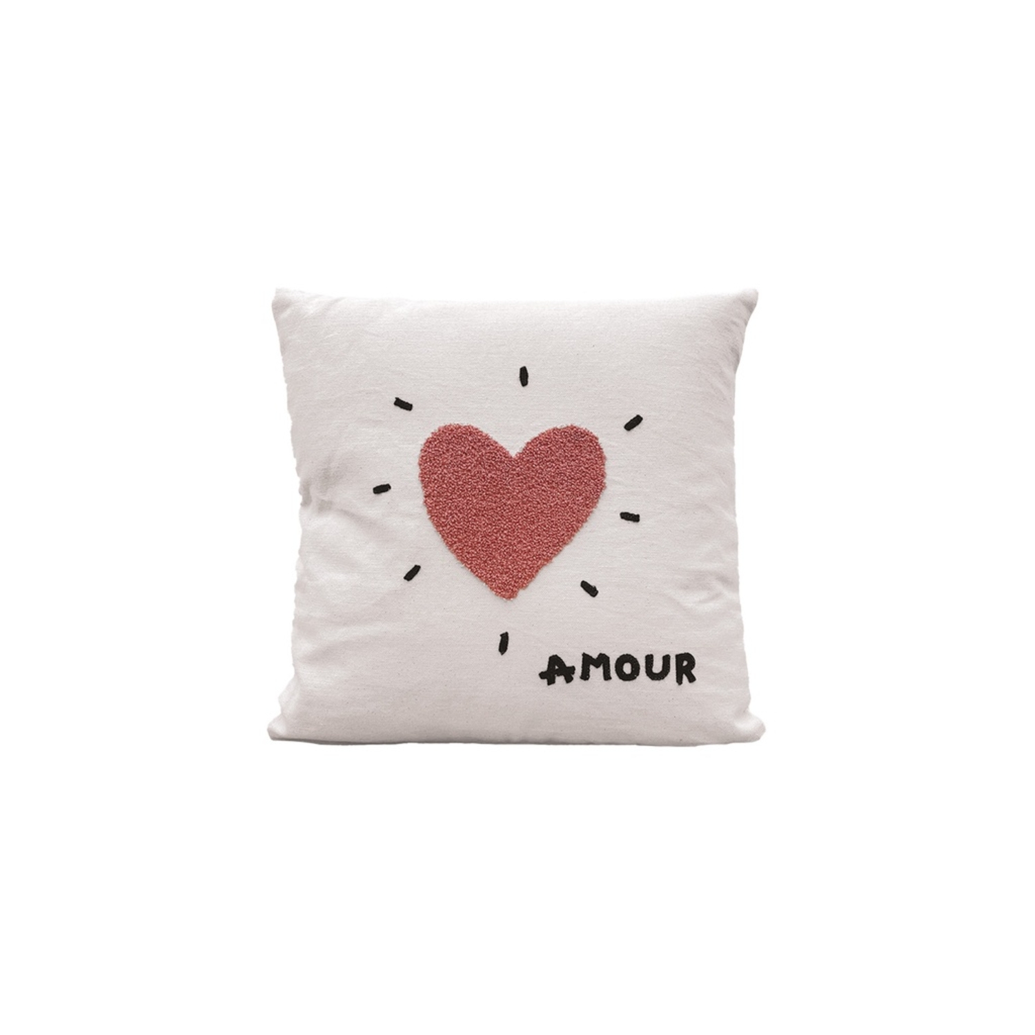 Coussin Influence Coeur Rose Opjet