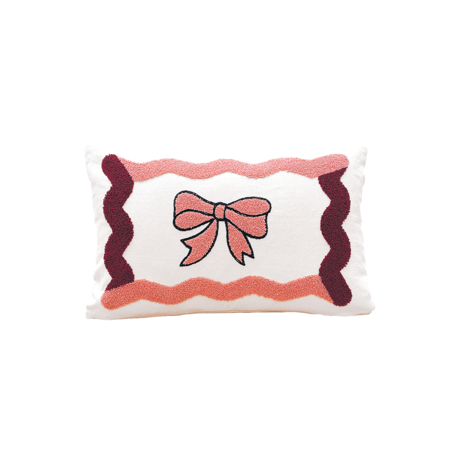 Coussin Influence Noeud Rose Opjet