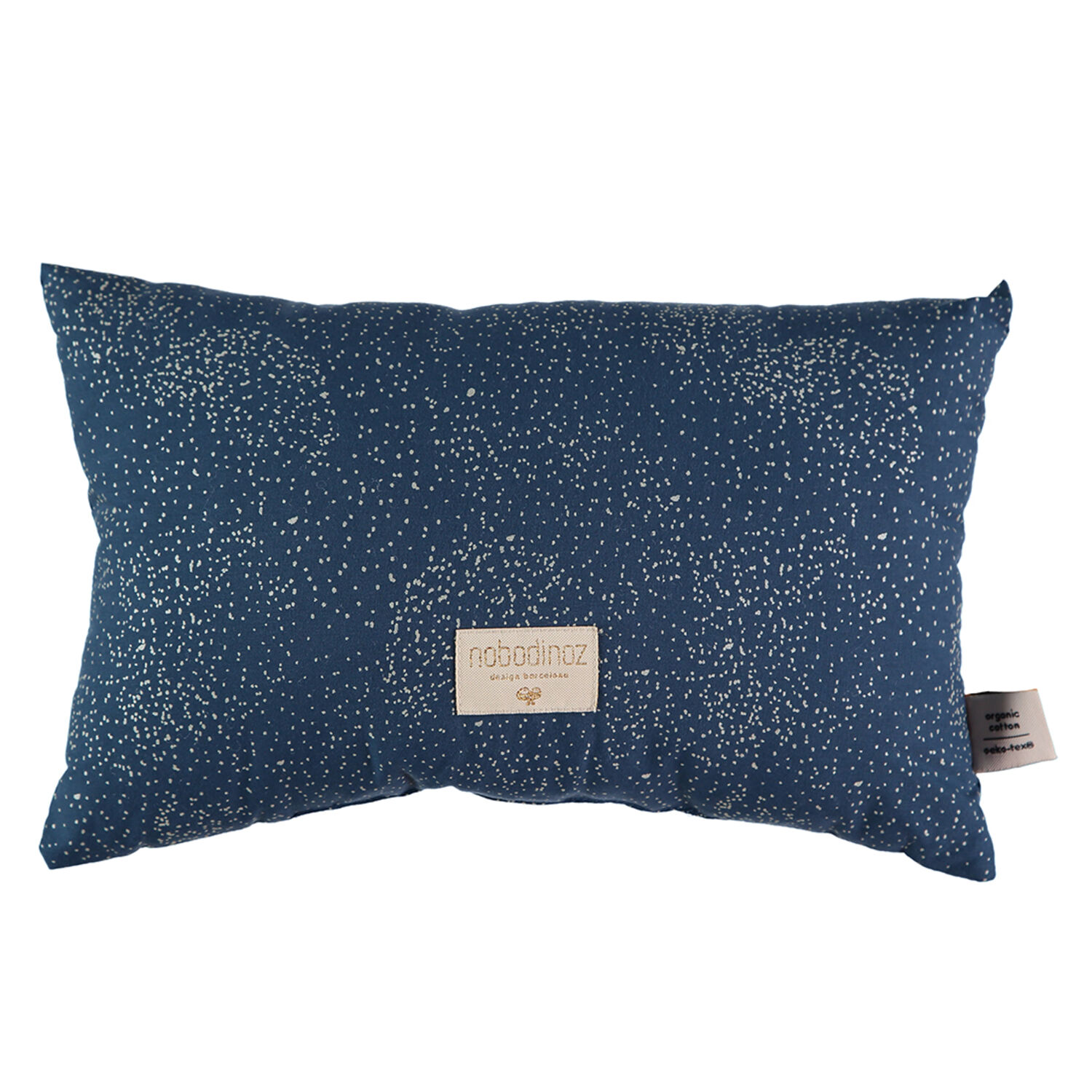 Coussin Laurel Gold Bubble / Night Blue Nobodinoz