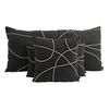 Coussin Marbella Noir 55 x 110 Haomy