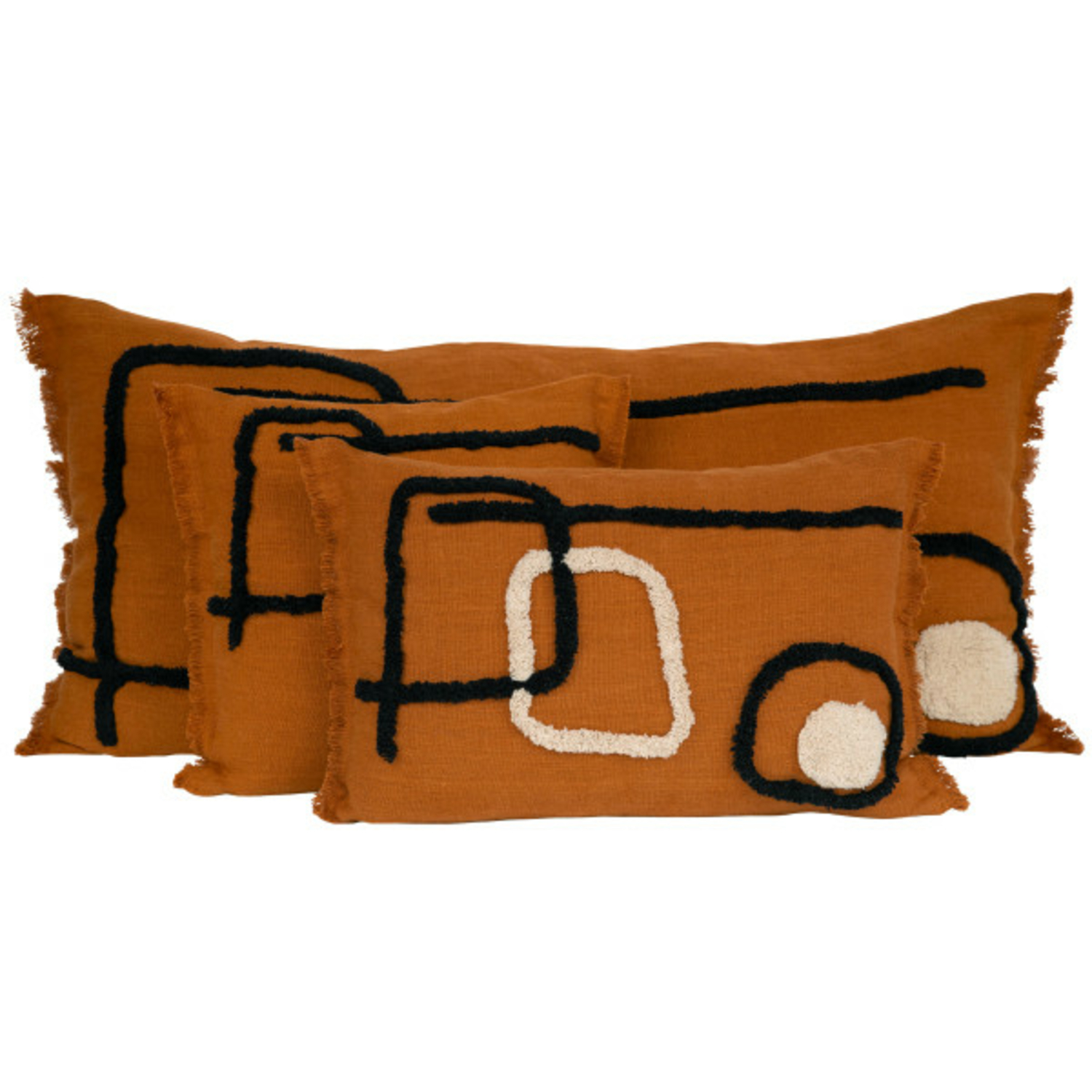 Coussin Tikri Caramel Haomy