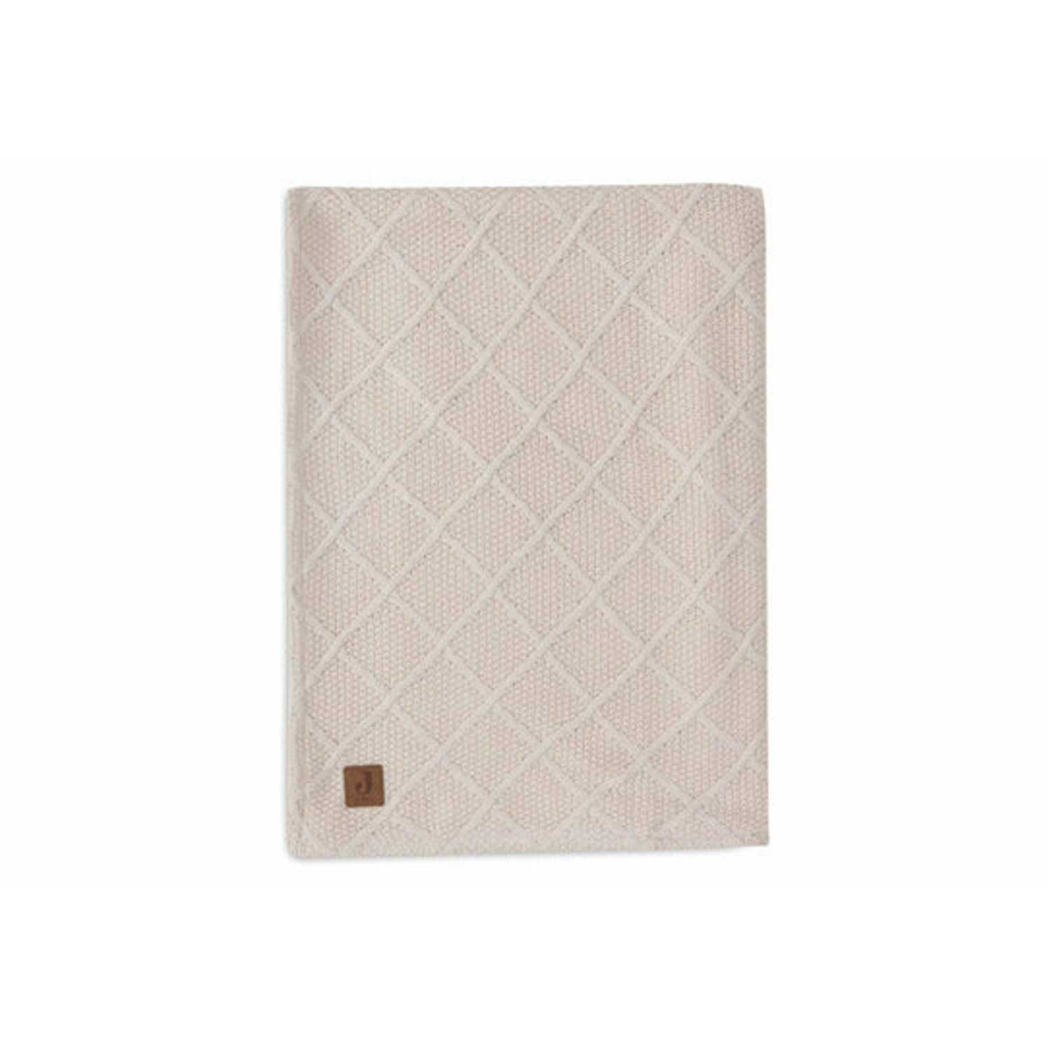 Couverture de berceau Check and Teddy (75 x 100 cm) Ivoire Jollein