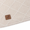 Couverture de berceau Check and Teddy (75 x 100 cm) Ivoire Jollein