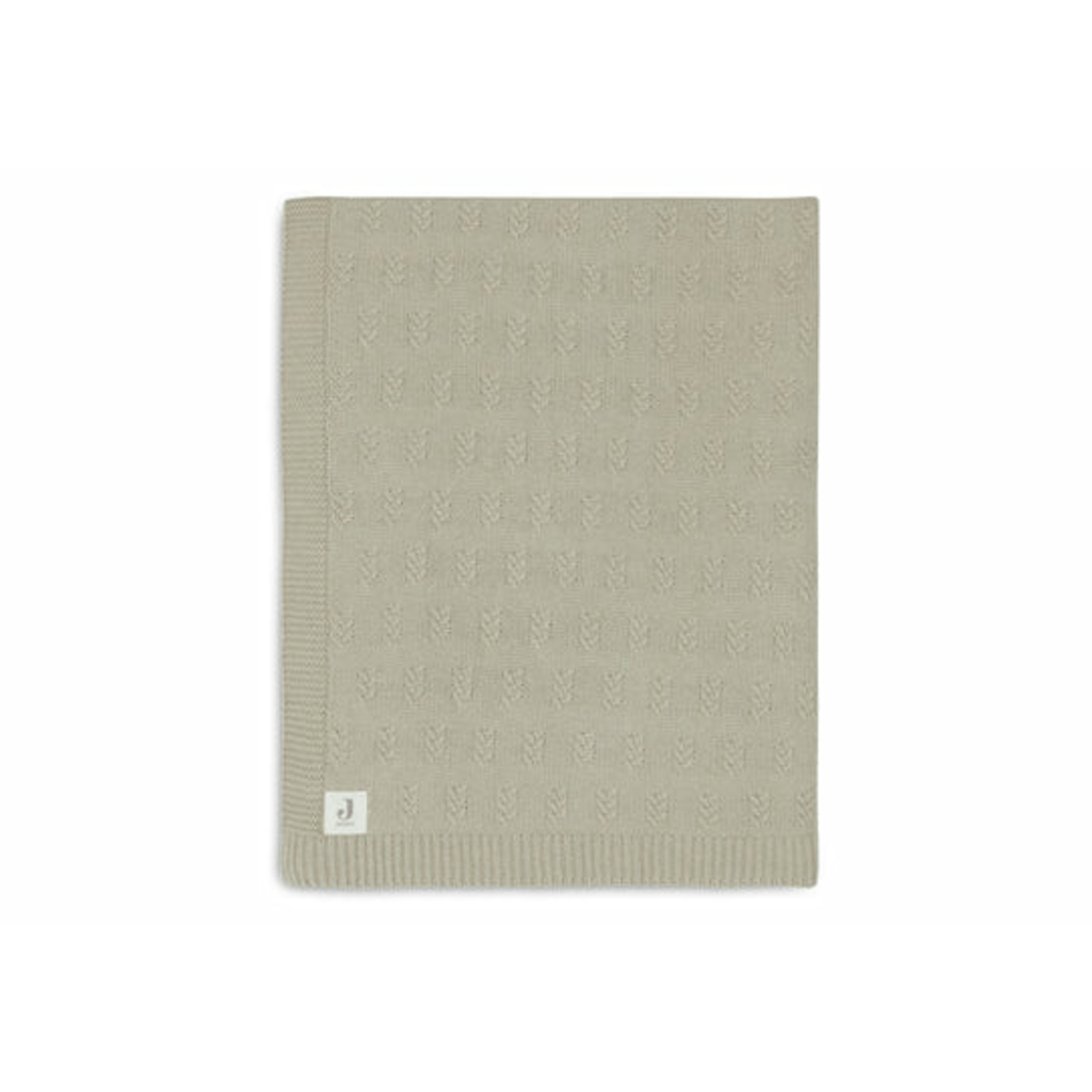 Couverture de berceau Grain (75 x 100 cm) Olive Green Jollein