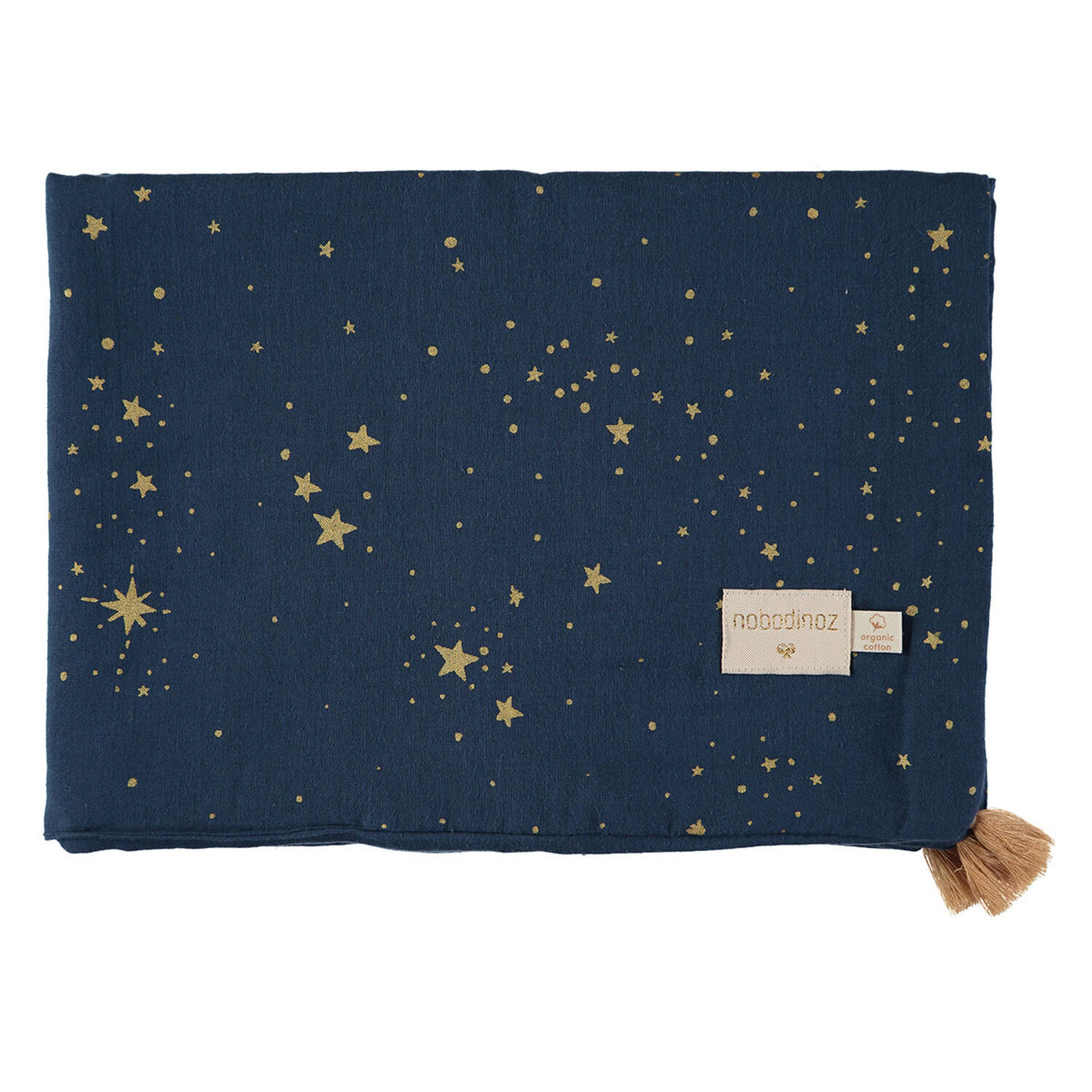 Couverture d'été Treasure Gold Stella / Night Blue Nobodinoz