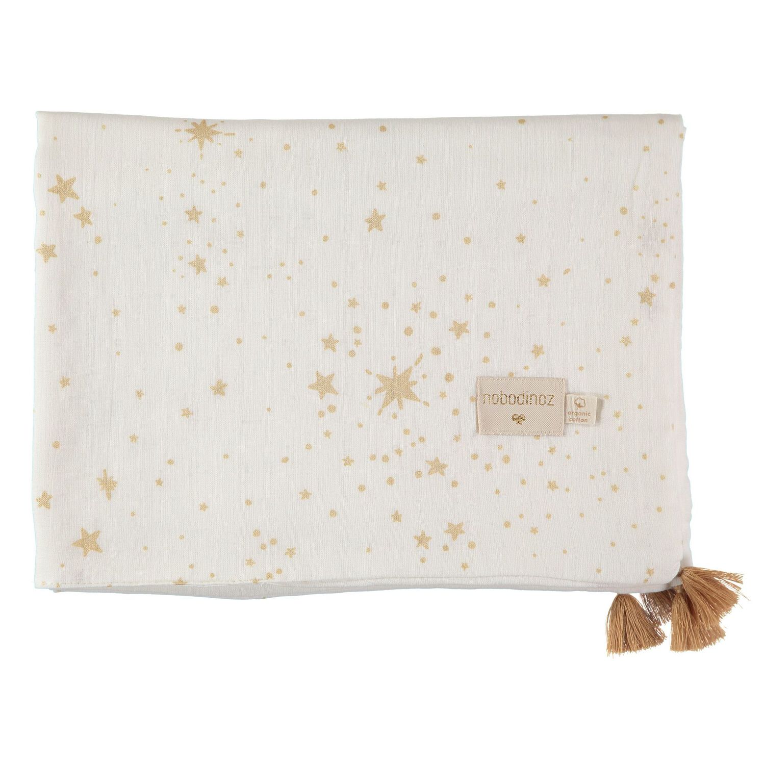 Couverture d'été Treasure Gold Stella / White Nobodinoz