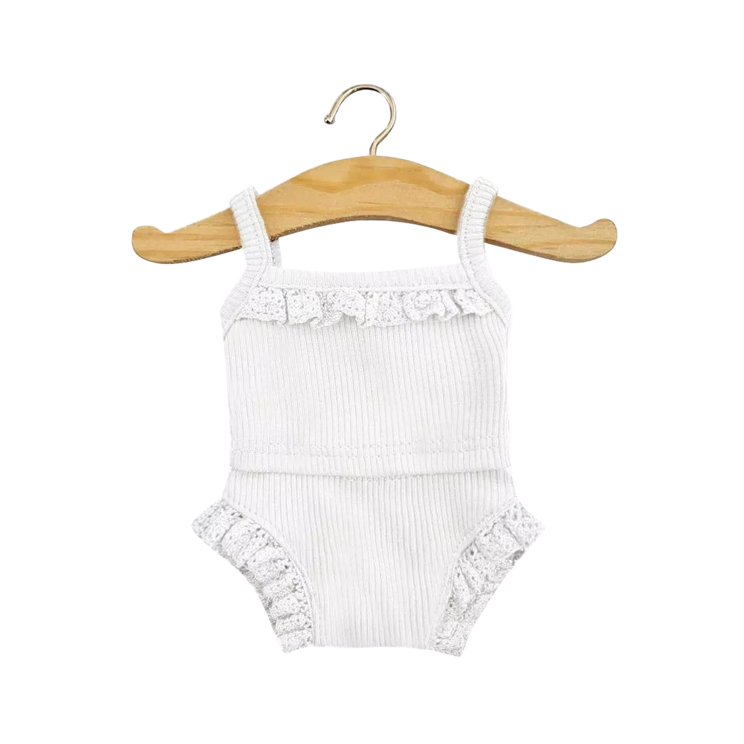 Dessous en maille - Fille Blanc Minikane