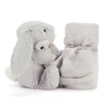 Doudou Bashful Bunny Soother Silver Jellycat