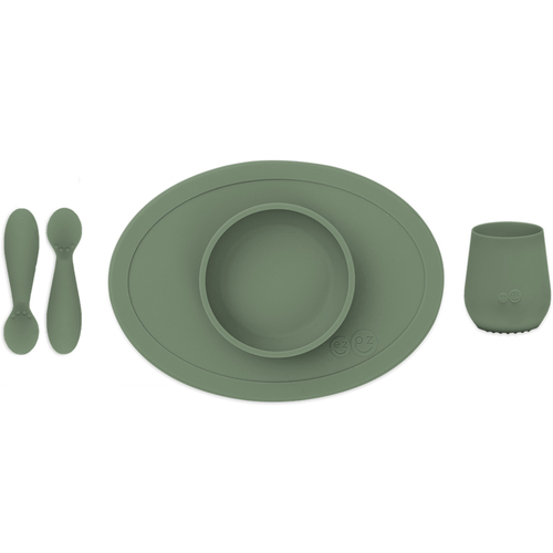EZPZ Set de repas en silicone Vert Olive