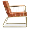 Fauteuil Cabanette en Velours et Métal Doré Opjet