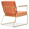 Fauteuil Cabanette en Velours et Métal Doré Opjet
