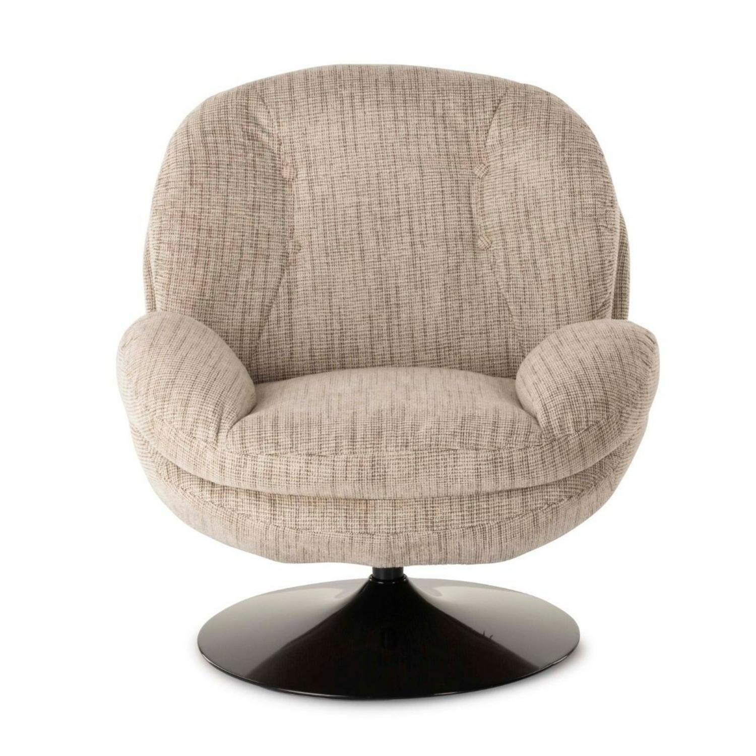 Fauteuil Memento pivotant Beige Chiné Athezza
