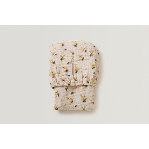 Garbo and Friends Drap housse en mousseline de coton Mimosa (70 x 140 cm)