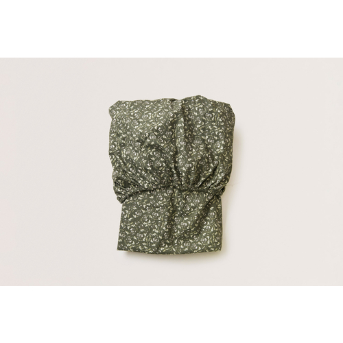 Garbo and Friends Drap housse en percale de coton Floral Moss (70 x 140 cm)