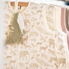 Gigoteuse imprimée en gaze de coton Animals Nougat Jollein