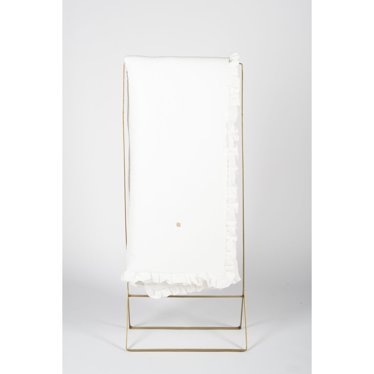 Grande Couverture en Gaze de Coton Blanc ChoO