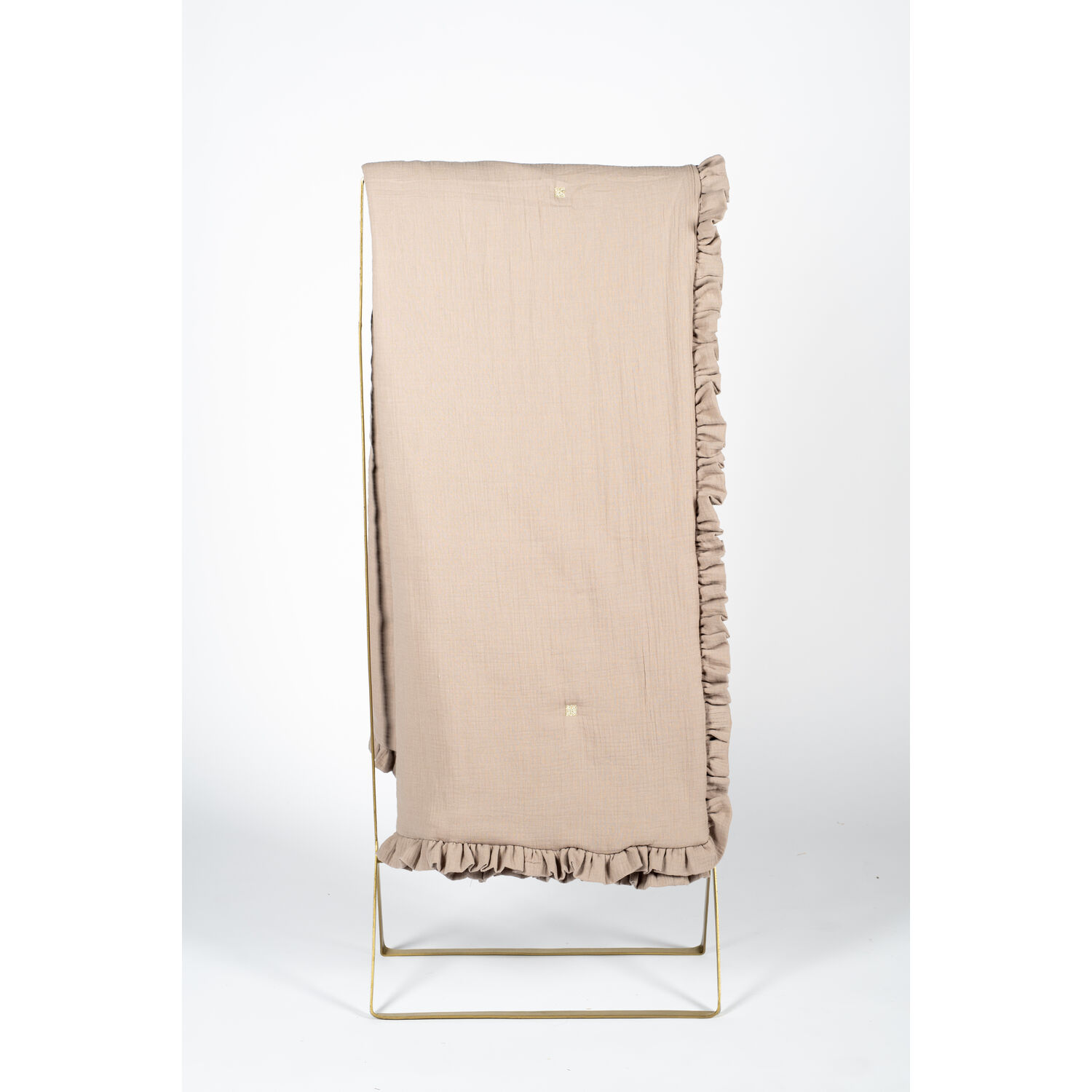 Grande Couverture en Gaze de Coton Taupe ChoO