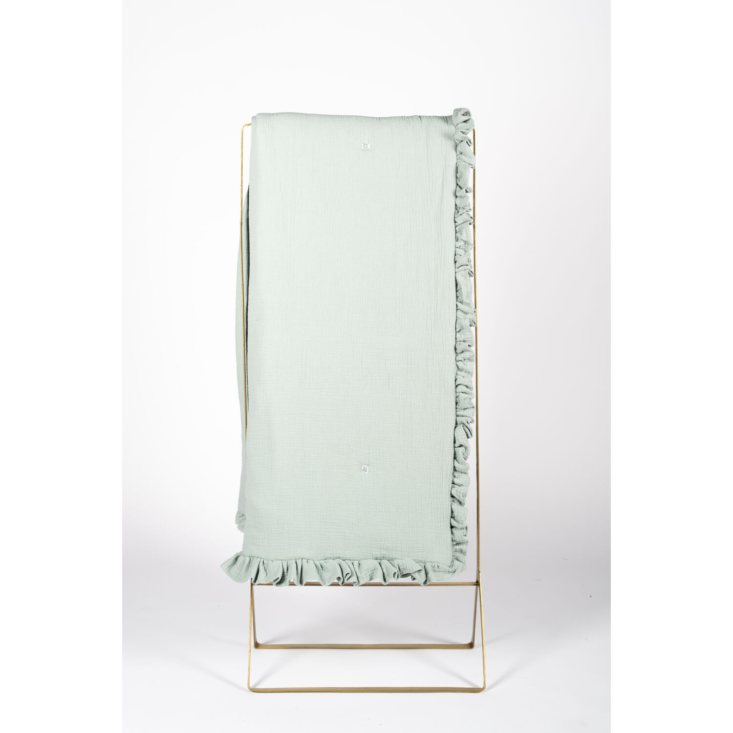 Grande Couverture en Gaze de Coton Vert d'Eau ChoO