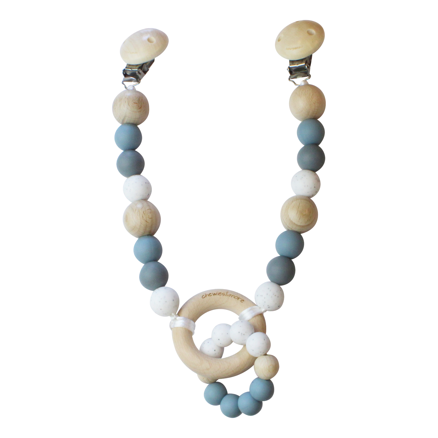 Guirlande Tricolore DUSTY BLUE / GRIS FONCE / BLANC Chewies & More