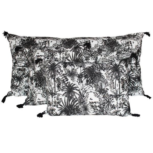 Haomy Coussin Mahé Blanc 55 x 110