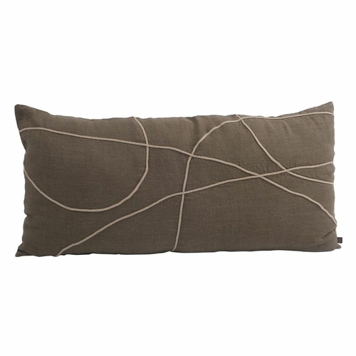 Haomy Coussin Marbella Kaki 55 x 110