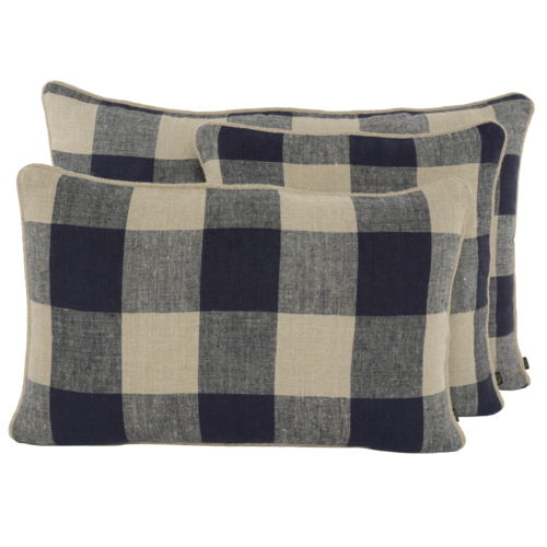 Haomy Coussin Palma Encre