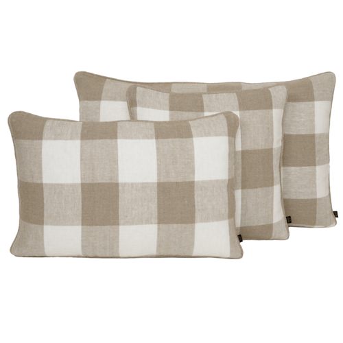 Haomy Coussin Palma Naturel