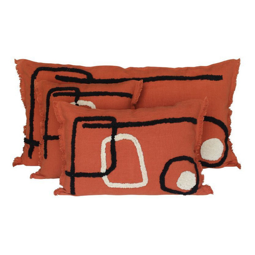 Haomy Coussin Tikri Brique