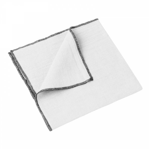 Haomy Serviette de table Luri (40 x 40 cm) Blanc