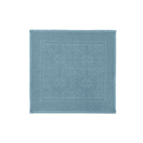 Haomy Tapis de bain Kymi 60 X 60 cm Bleu Stone