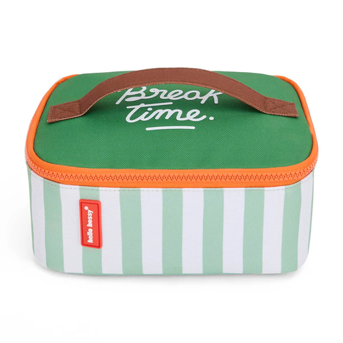Hello Hossy Lunch Bag Green Stripes