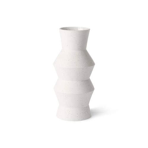 HK Living Vase Angulaire en argile mouchetée Medium