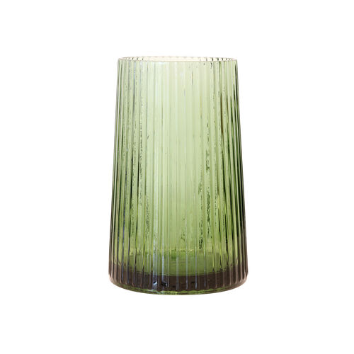 HK Living Vase en Verre Vert Medium
