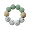 Hochet Anneau de Dentition 2 Couleurs Sage / Marbre Chewies & More