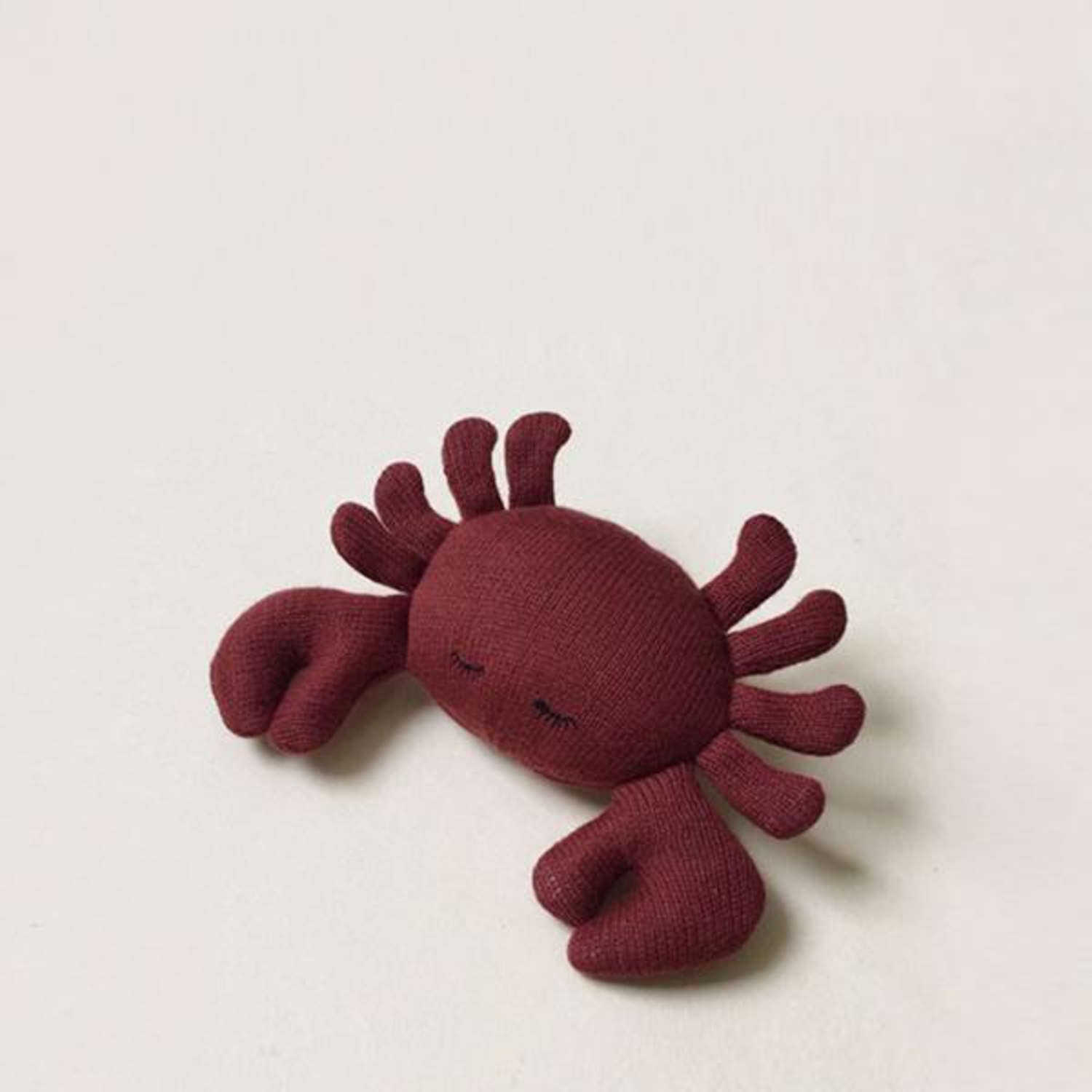 Hochet Mini Crabe en Coton Bio Konges Slojd