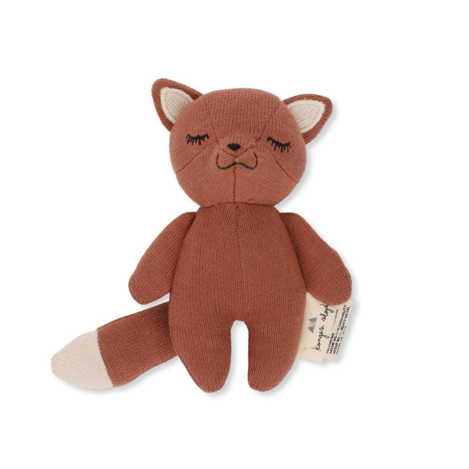 Hochet Mini Renard en Coton Bio Konges Slojd