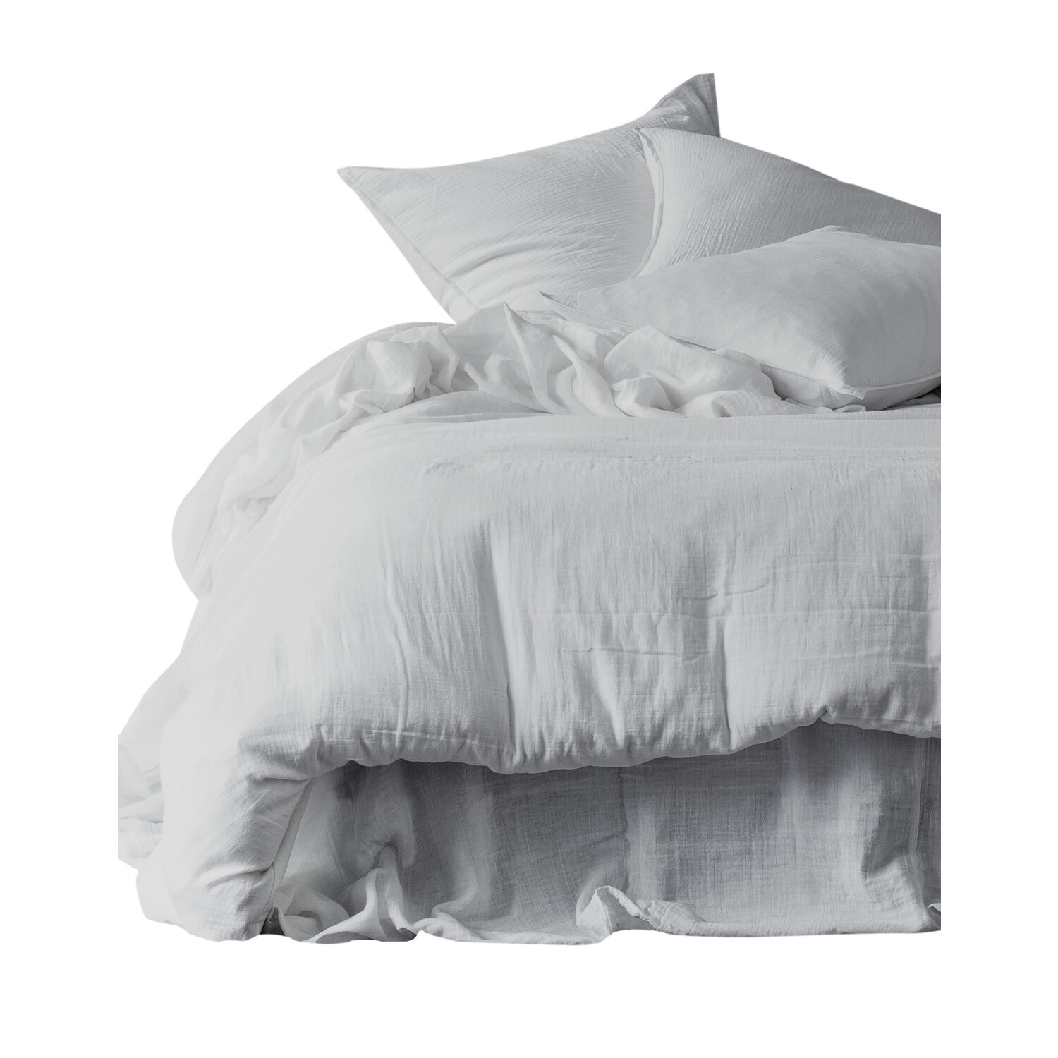 Housse de couette Dili Brouillard 140 x 200 cm Haomy