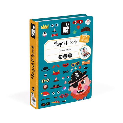 Janod Magnéti’Book - Crazy faces garçon