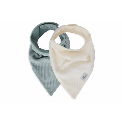 Jollein Lot de 2 bavoirs bandanas en velours