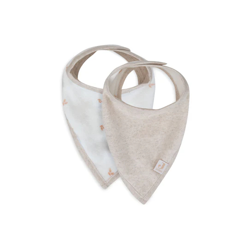 Jollein Lot de 2 bavoirs bandanas Harvest Naturel