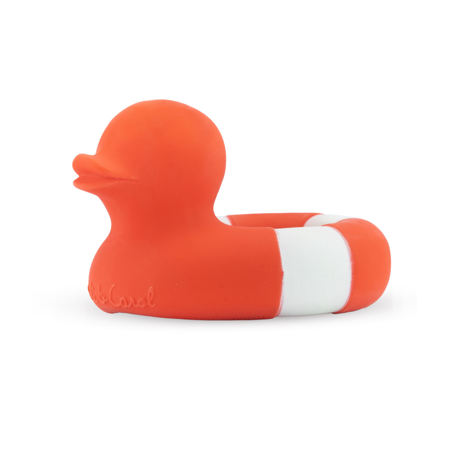 Jouet à Mordiller Canard Rouge / Blanc Oli & Carol