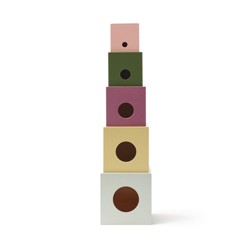 Kids Concept Cubes empilables Edvin en bois