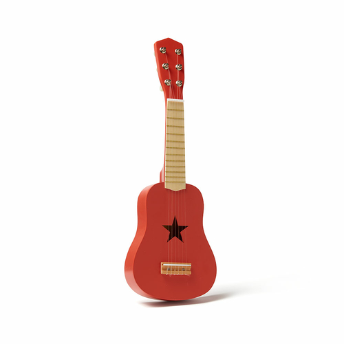 Kids Concept Guitare en bois Rouge
