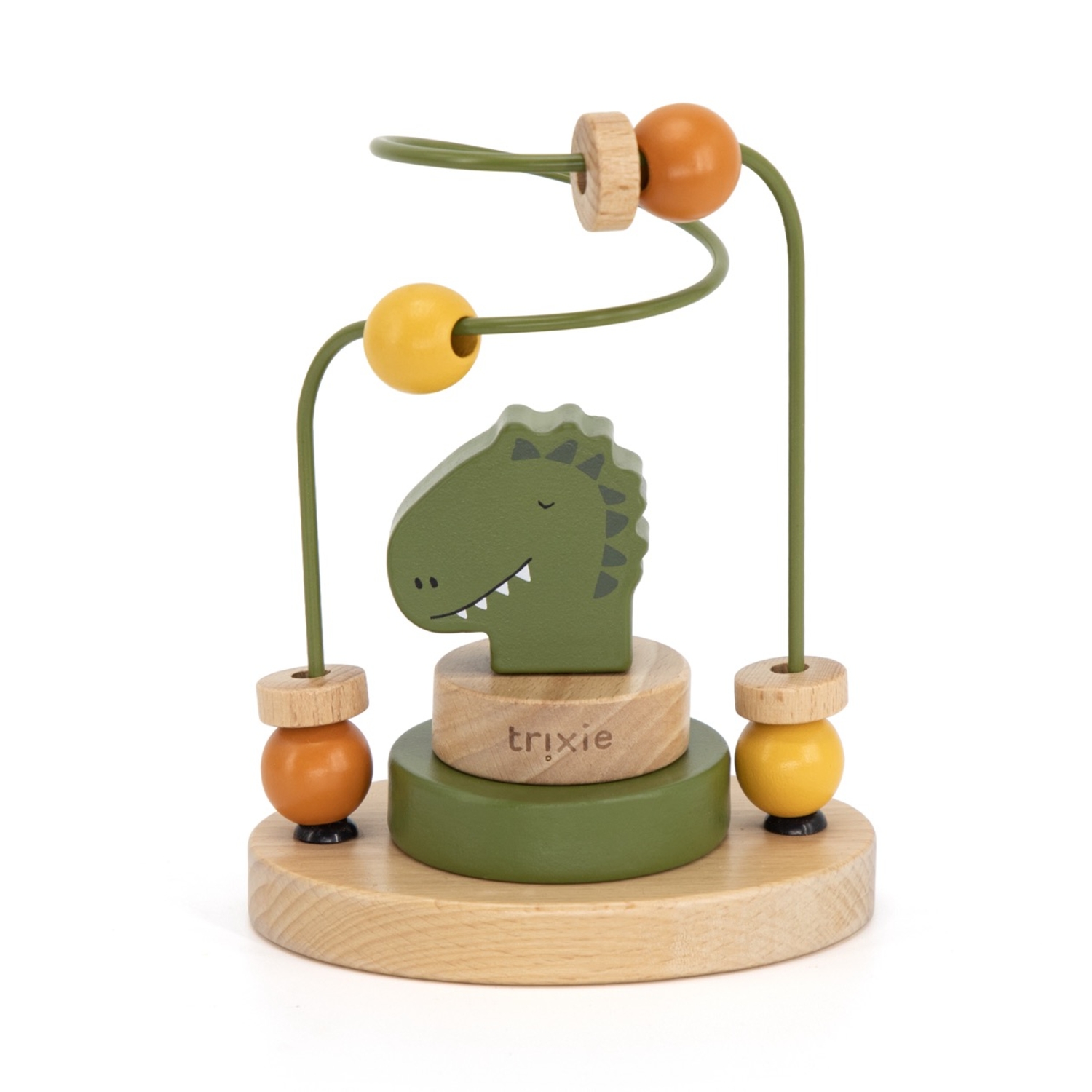 Labyrinthe à perles en bois Dino Trixie