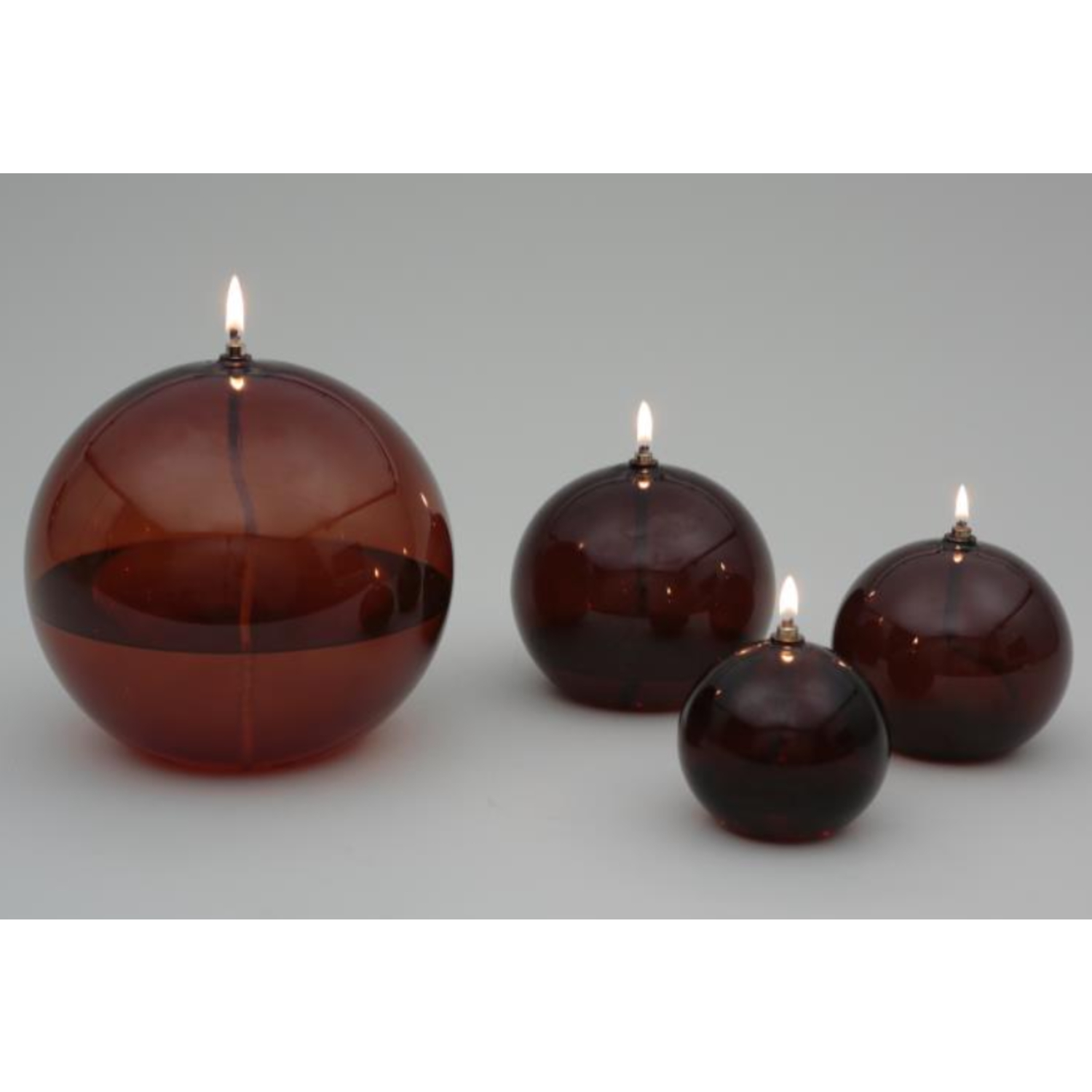 Lampe à huile Sphère Ambre Bazardeluxe