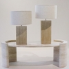 Lampe Divya en Travertin Medium WOOM