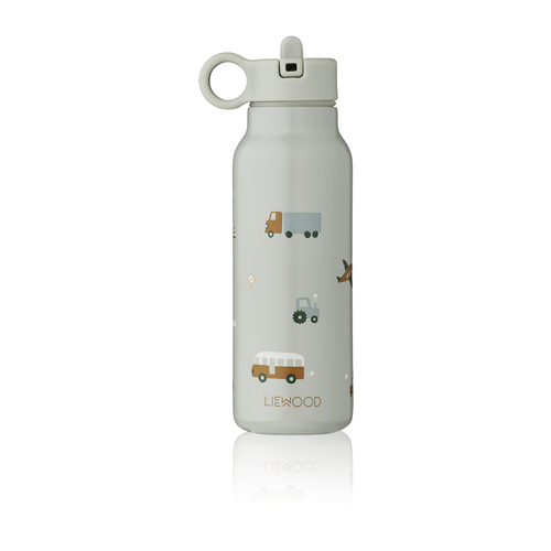 Liewood Gourde Thermos Falk Véhicules Dove Blue 350 ml